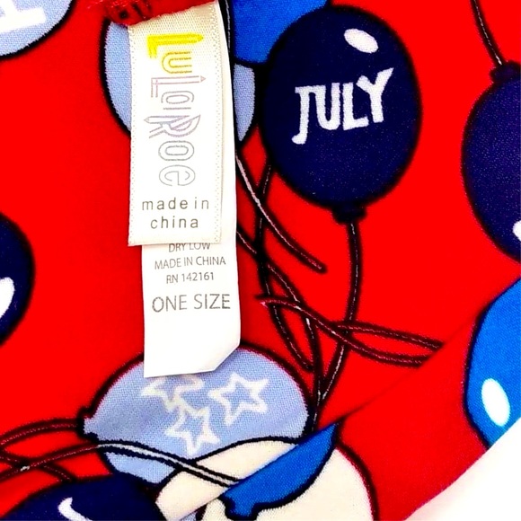 JULY 4th LuLaRoe OS Leggings Americana LLR - Picture 3 of 5